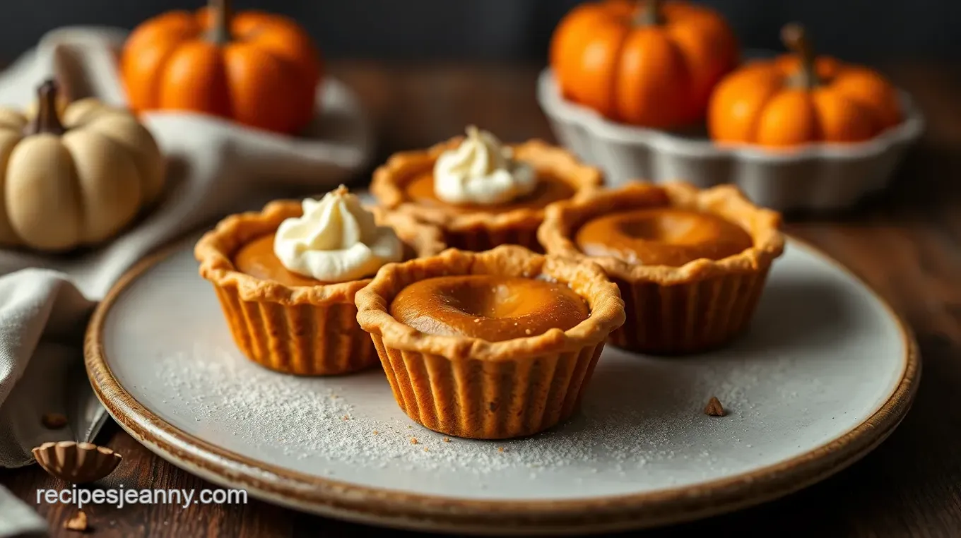 Adorable Mini Maple Pumpkin Pies