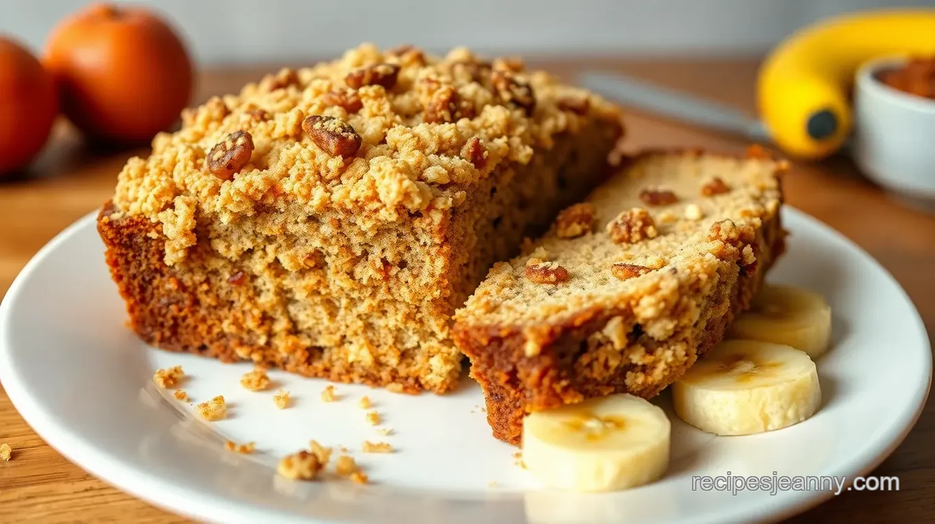 Banana Bread with Crumb Topping