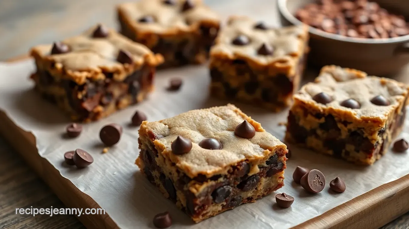 Bake Chocolate Chip Cookie Butter Bars