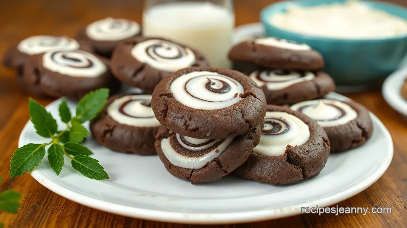 Delicious Chocolate Vanilla Swirl Cookies