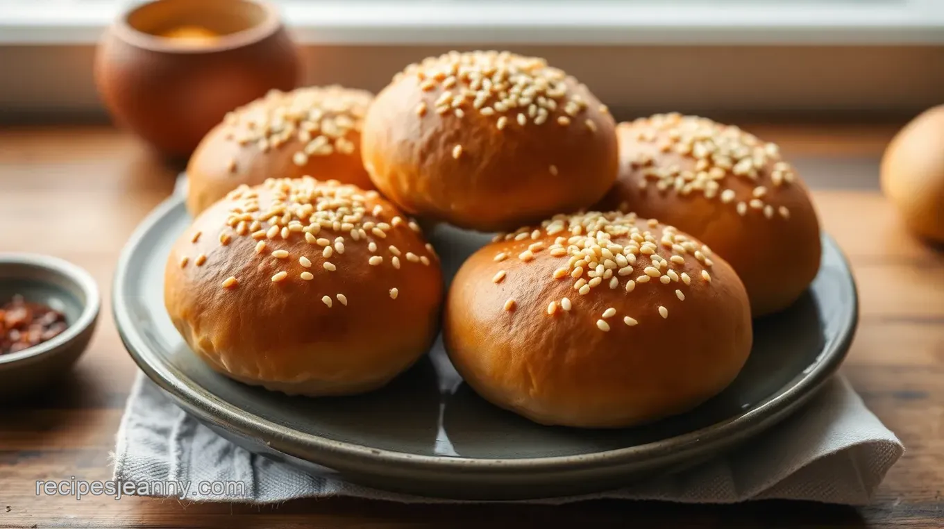 Homemade Sesame Buns Recipe