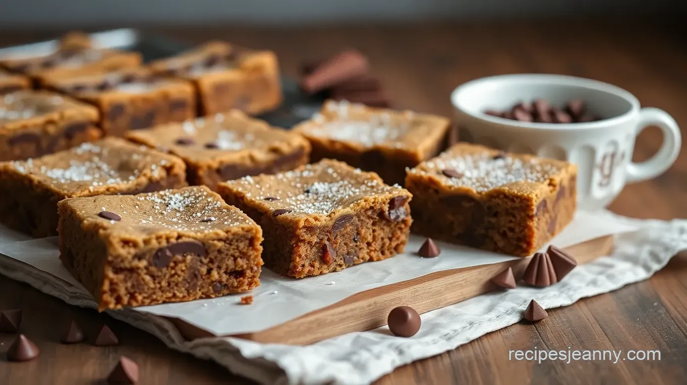 Delicious Gingerbread Chocolate Chip Cookie Bars