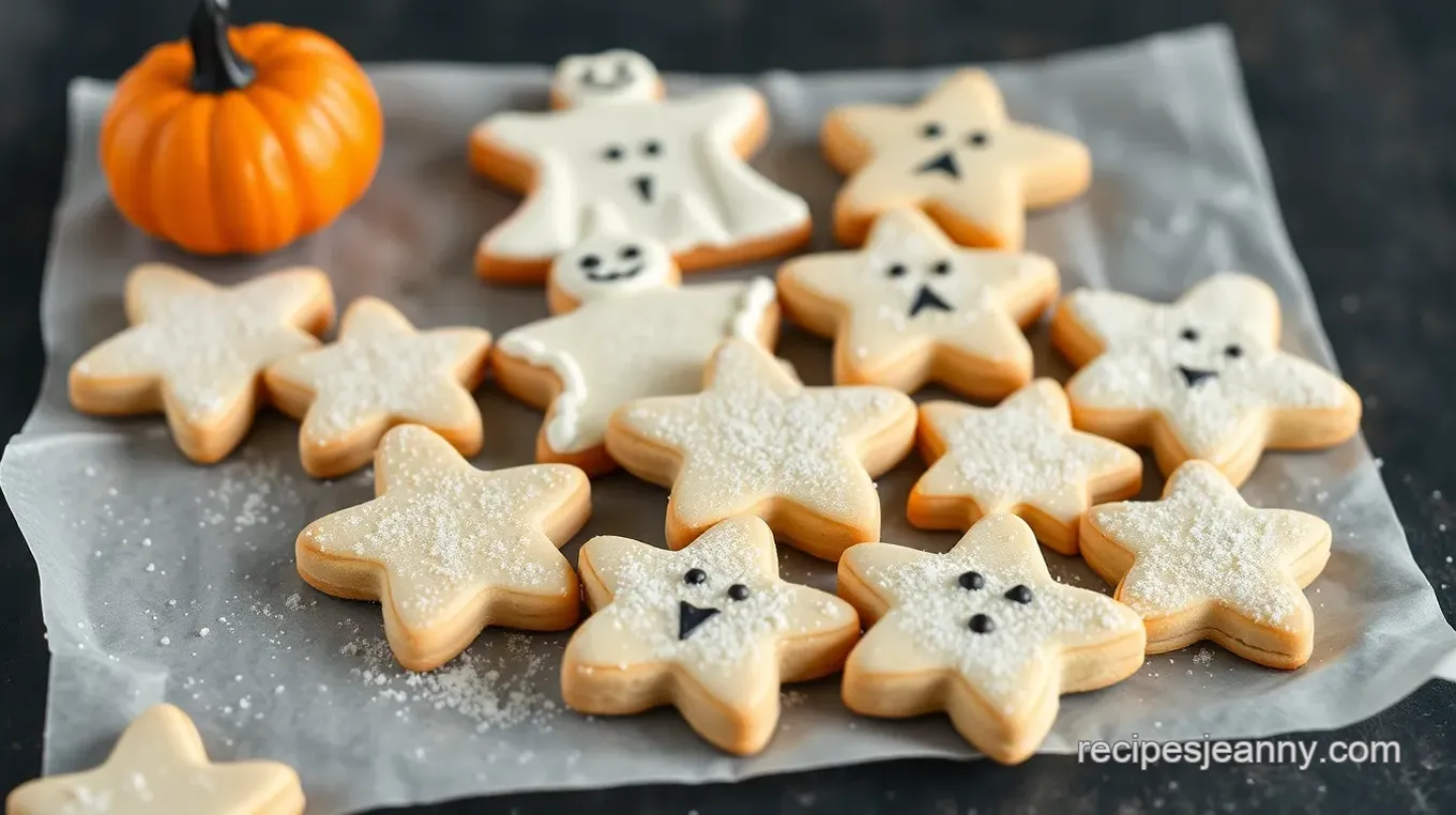 Frosted Halloween Sugar Cookies