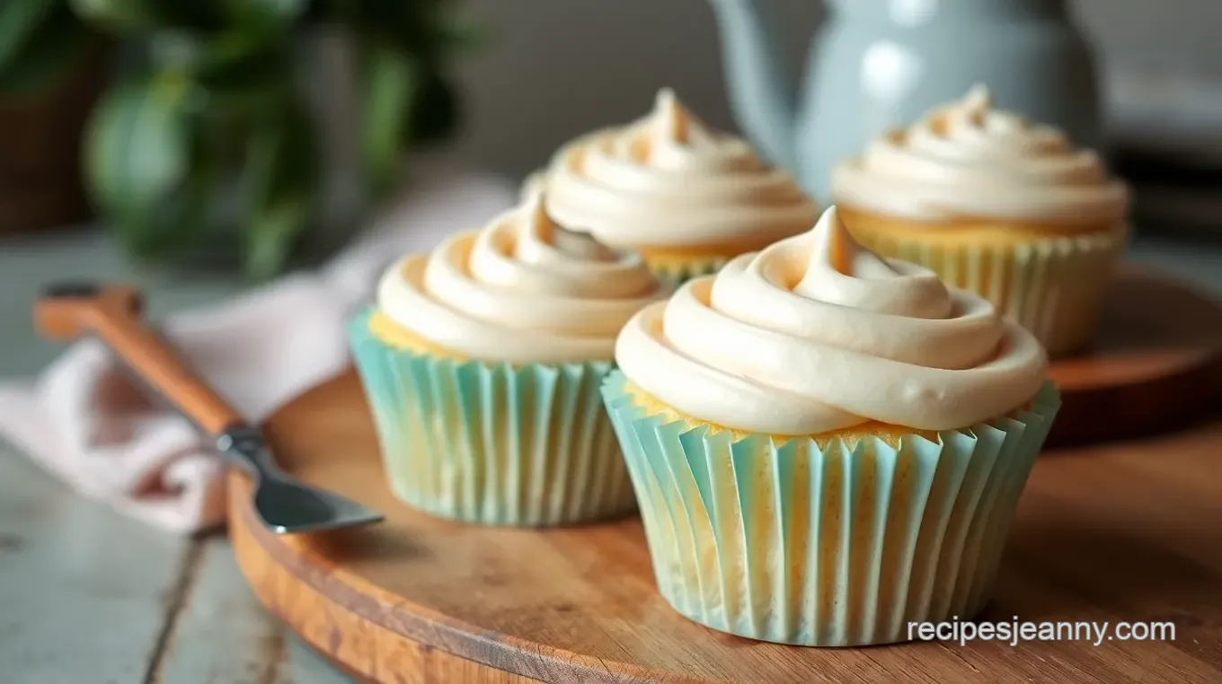 Vanilla Cupcakes with Silky Buttercream