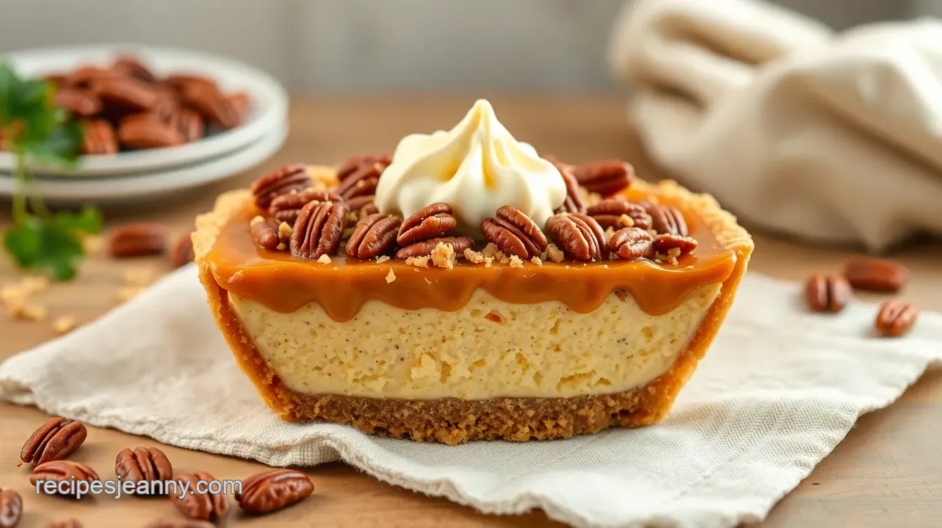 Butterscotch Pretzel Pecan Pie Delight