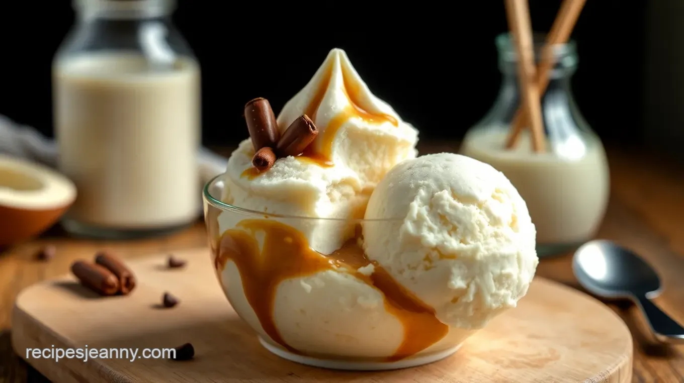 Chilled Coffee Delight: Vegan Cookie Dough Ice Cream