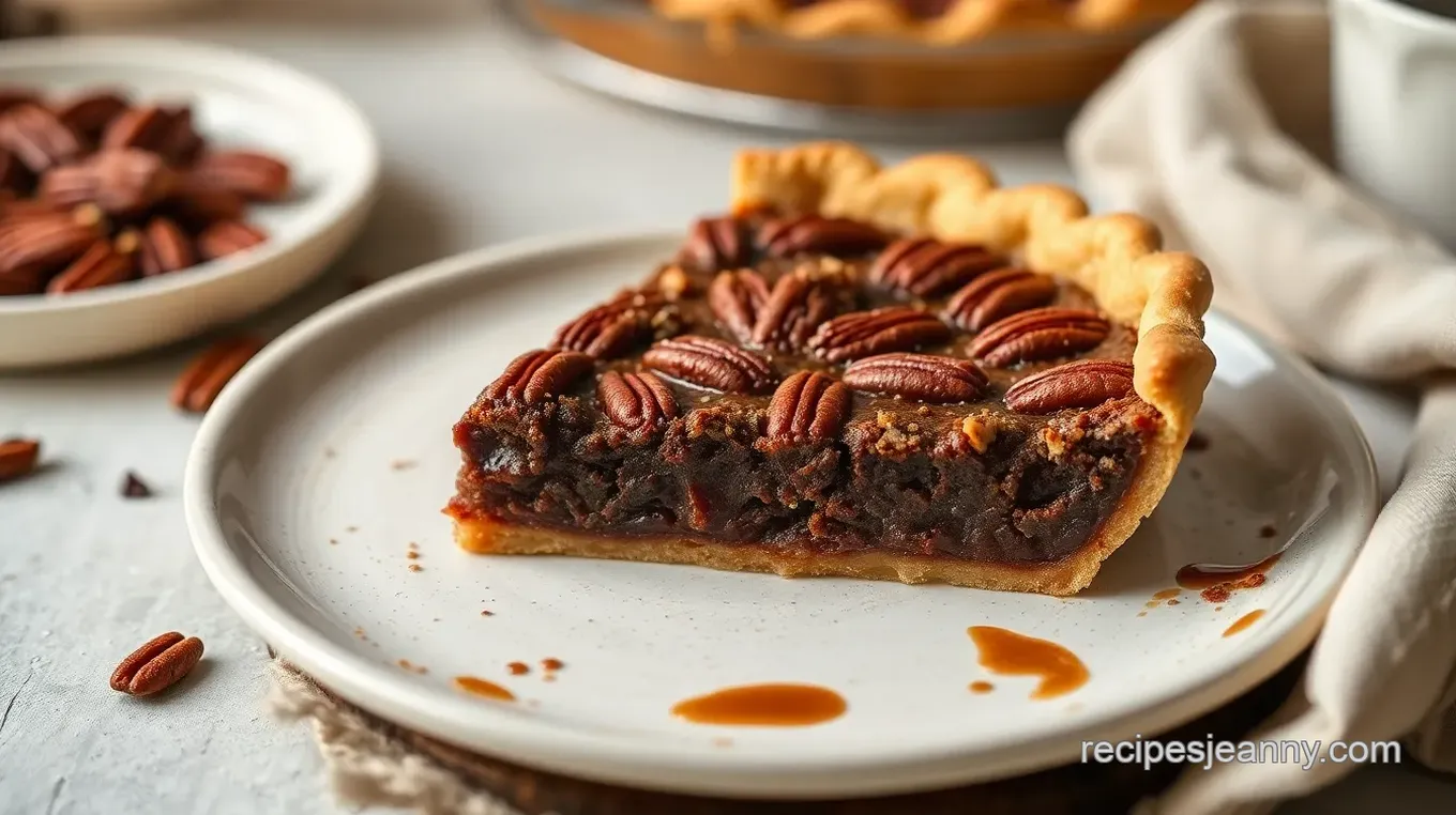 Chocolate Bourbon Pecan Pie