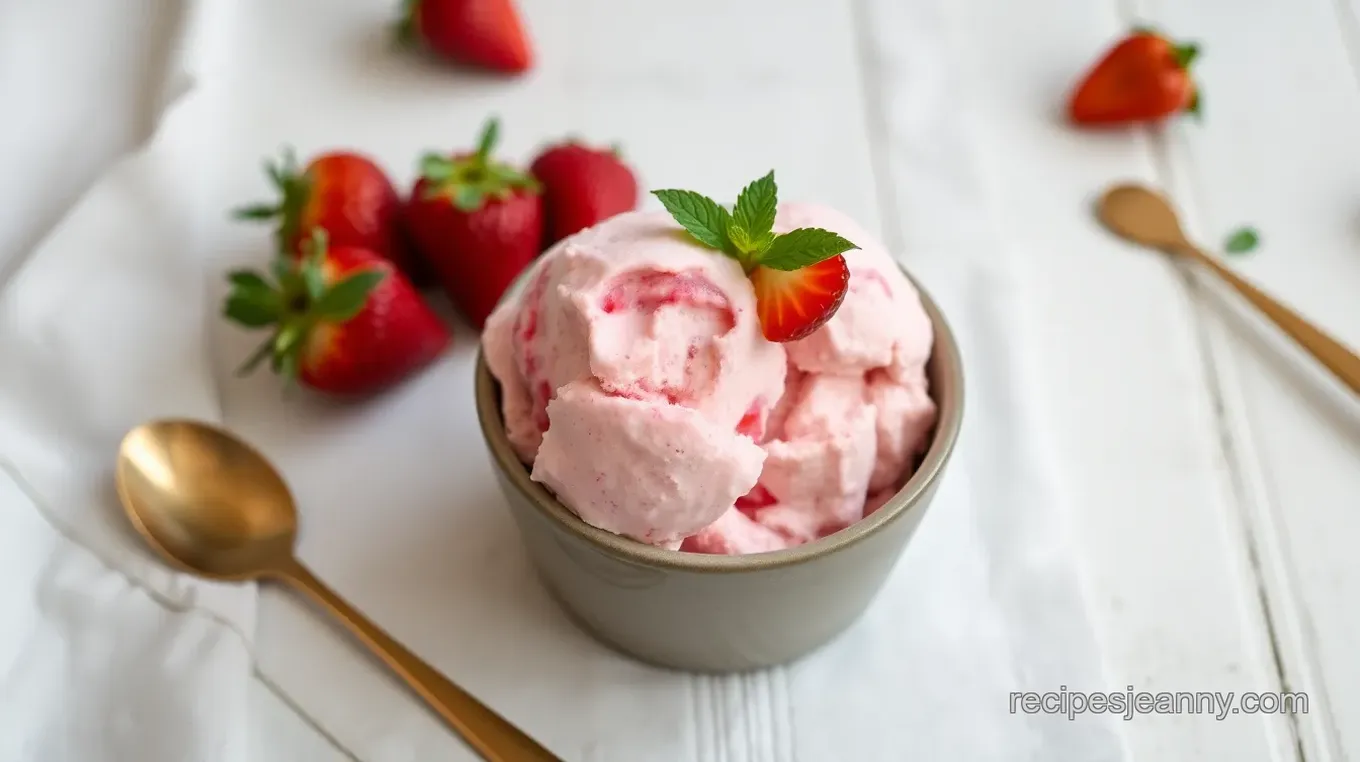 Churned Strawberry Bliss Ice Cream