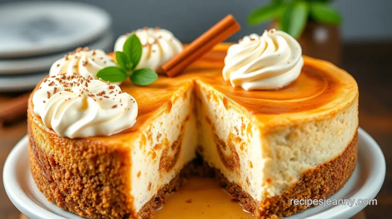 Cinnamon Honey Bun Cheesecake Delight