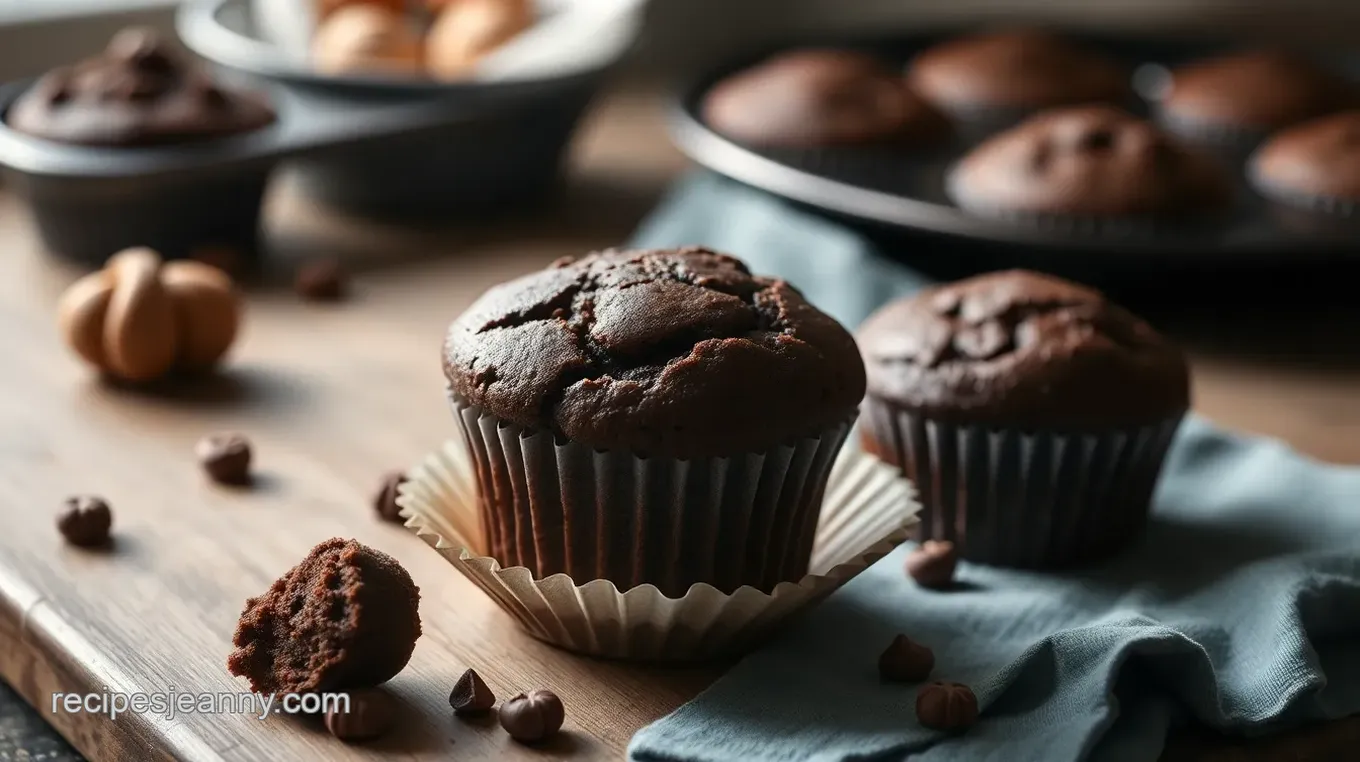 Decadent Double Chocolate Muffins