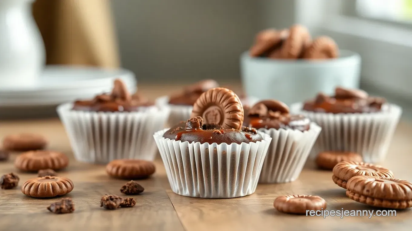 Decadent Girl Scout Cookie Brownie Cups