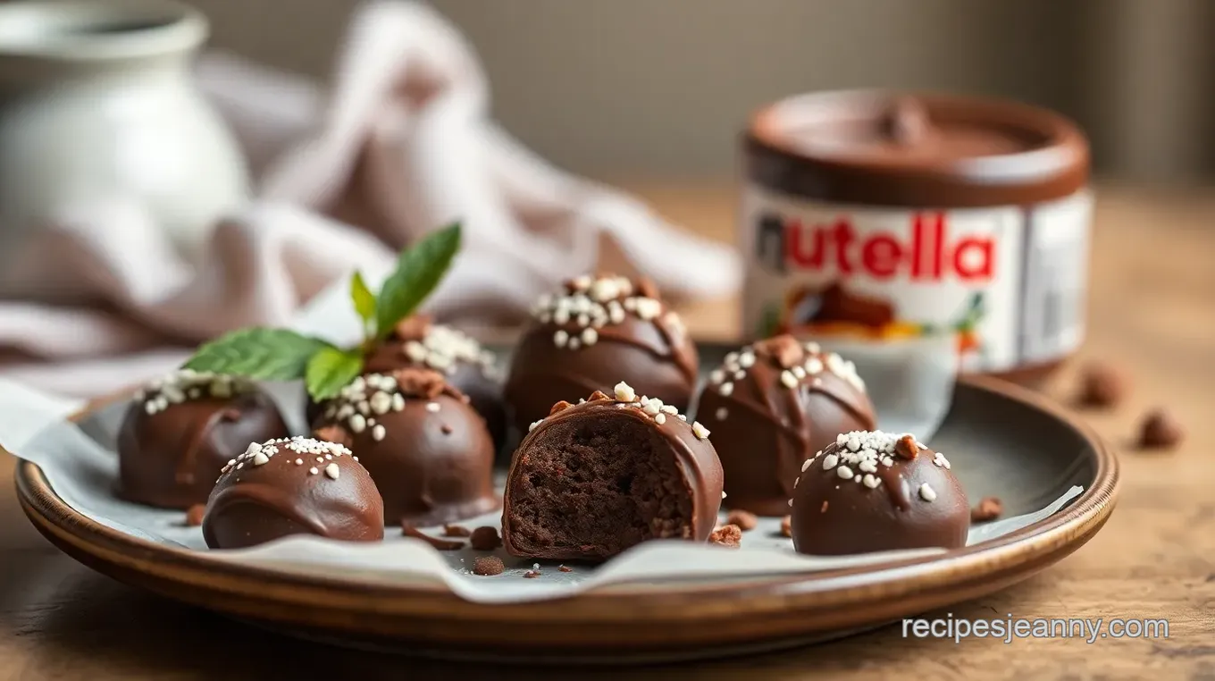 Decadent Chocolate Truffles with Nutella Delight