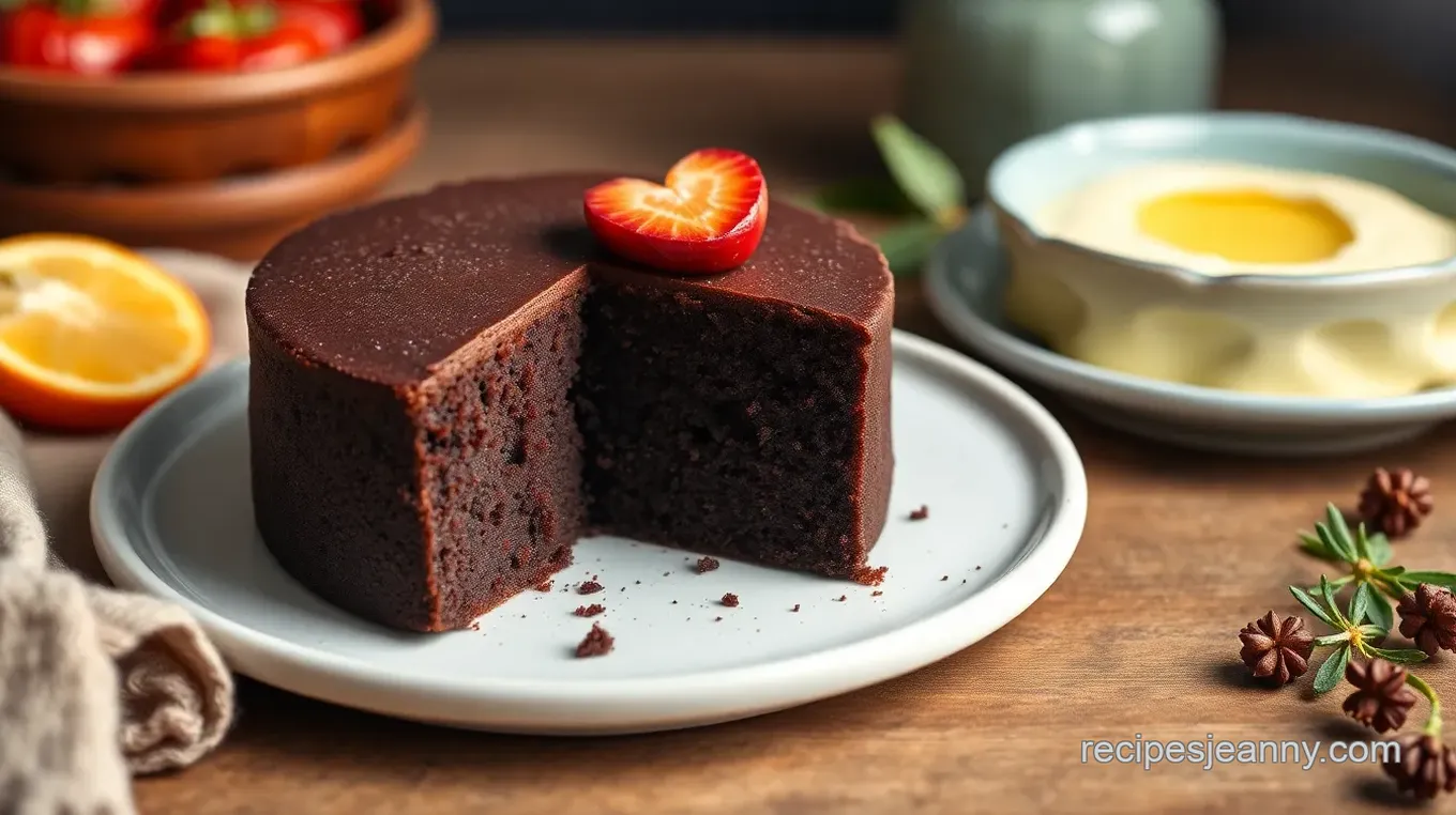 Decadent Olive Oil Flourless Chocolate Cake