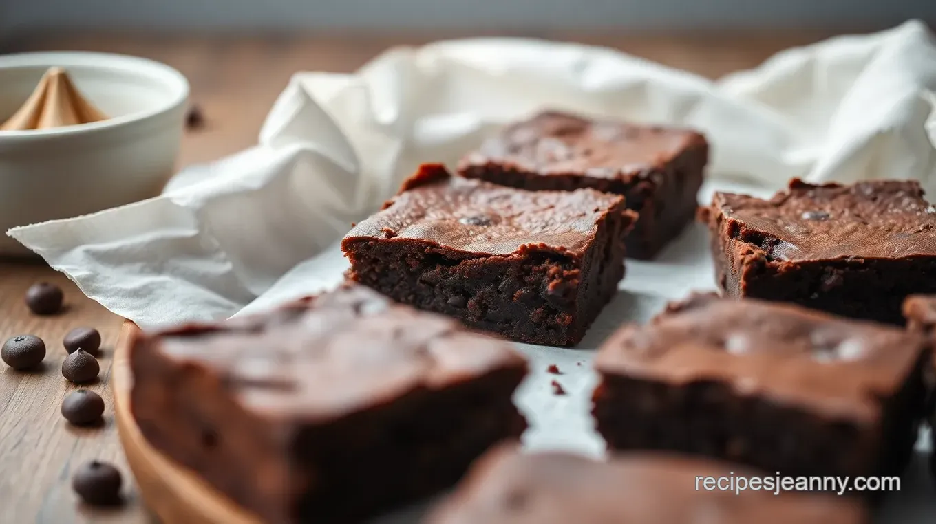 Decadent Salted Dark Chocolate Brownies