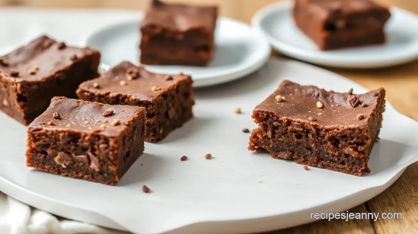 Decadent Tahini Nutella Brownies