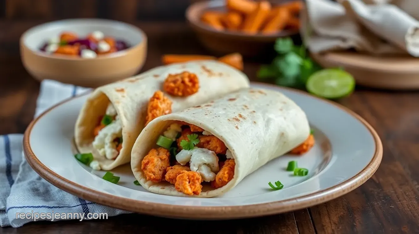 Delicious Crispy Chicken Pita Wraps