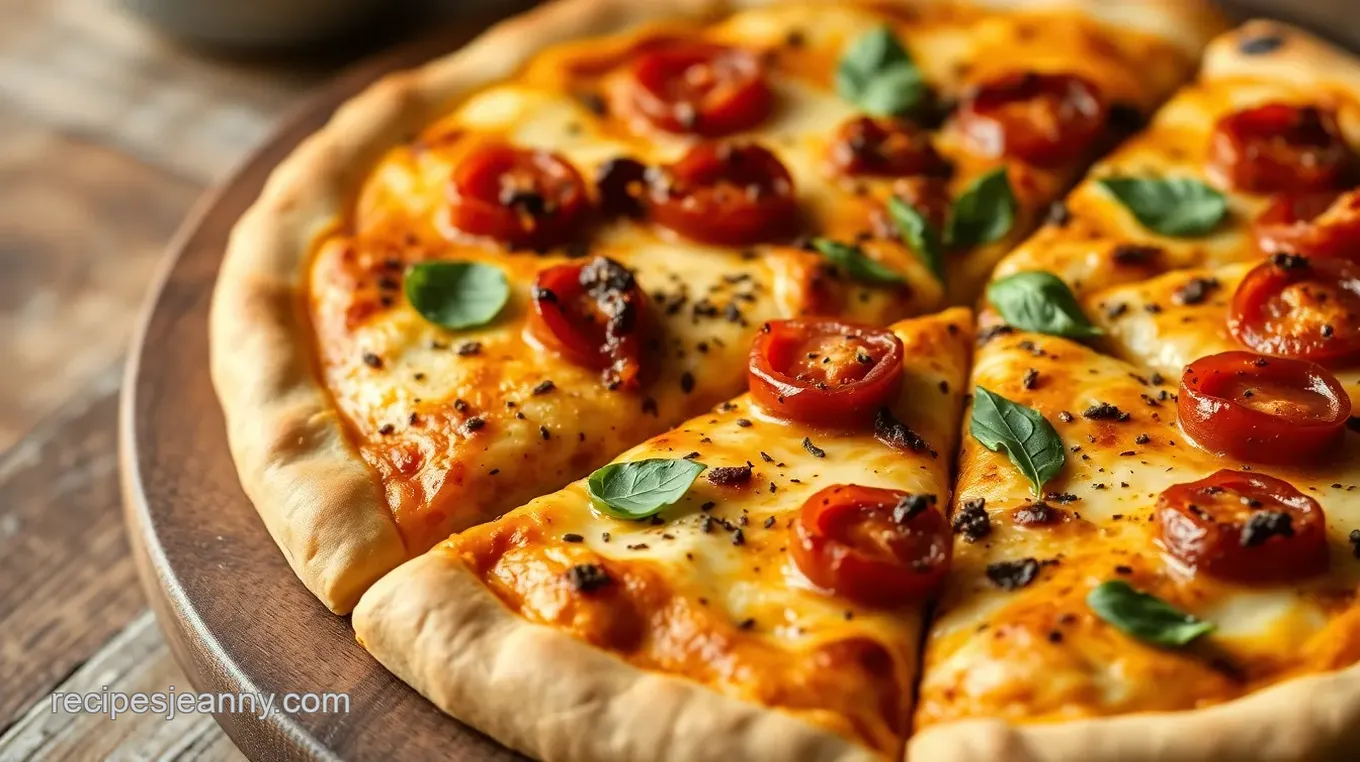 Delicious Homemade Paneer Pizza