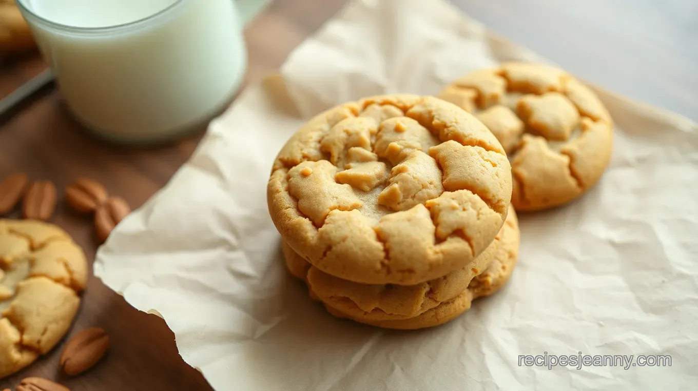 Easy Flourless Peanut Butter Cookies