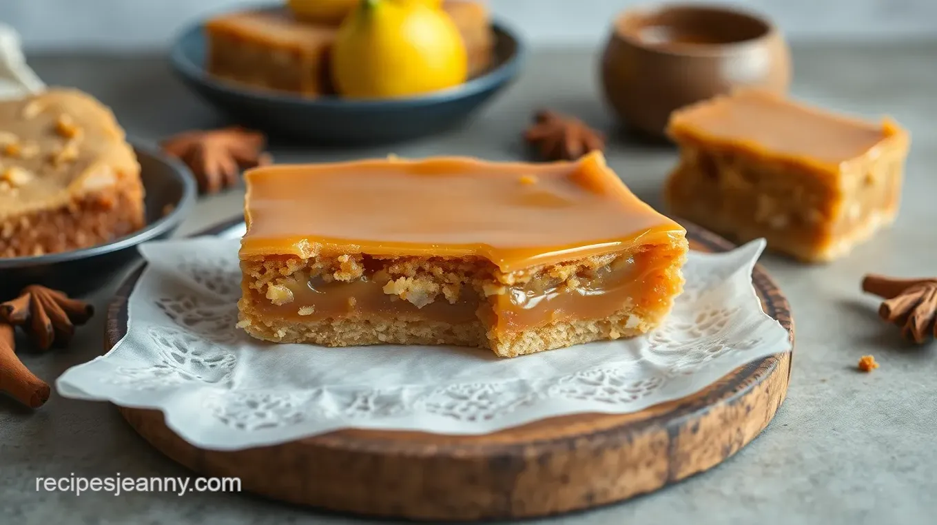 Ginger Butterbeer Caramel Slice Delight