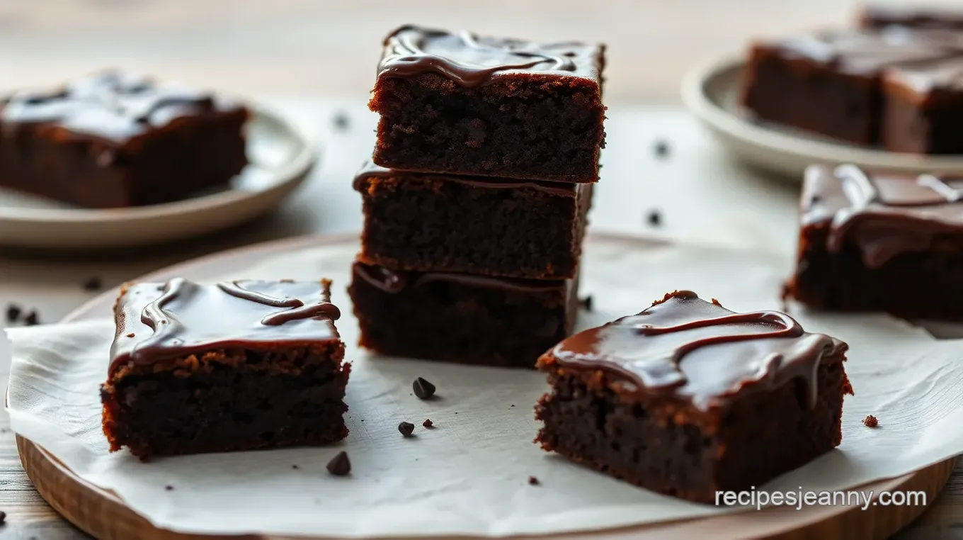 Cosmic Brownies with Chocolate Ganache