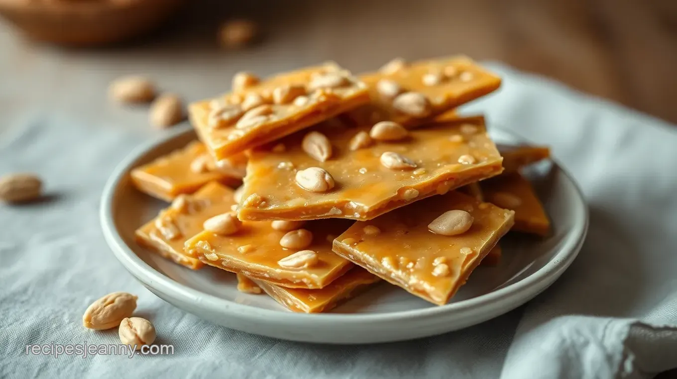 Classic Cooked Peanut Brittle Recipe