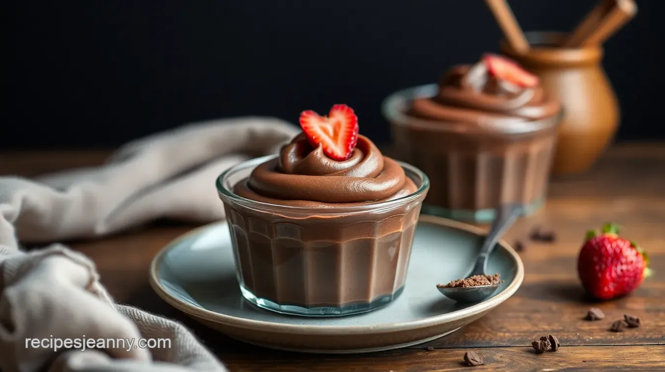 Indulgent Vegan Dark Chocolate Mousse