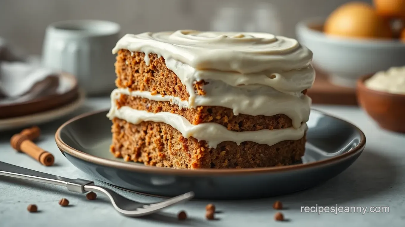 Layered Spice Cake with Creamy Frosting Delight