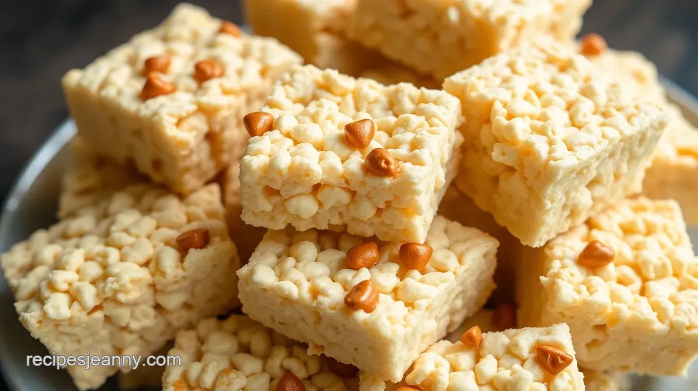 Buttery Toffee Rice Krispie Treats