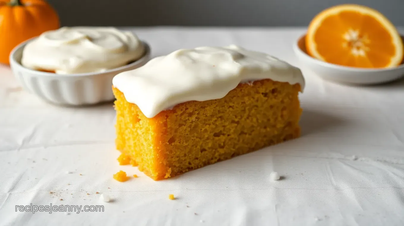 Microwave Orange Buttercream Cake