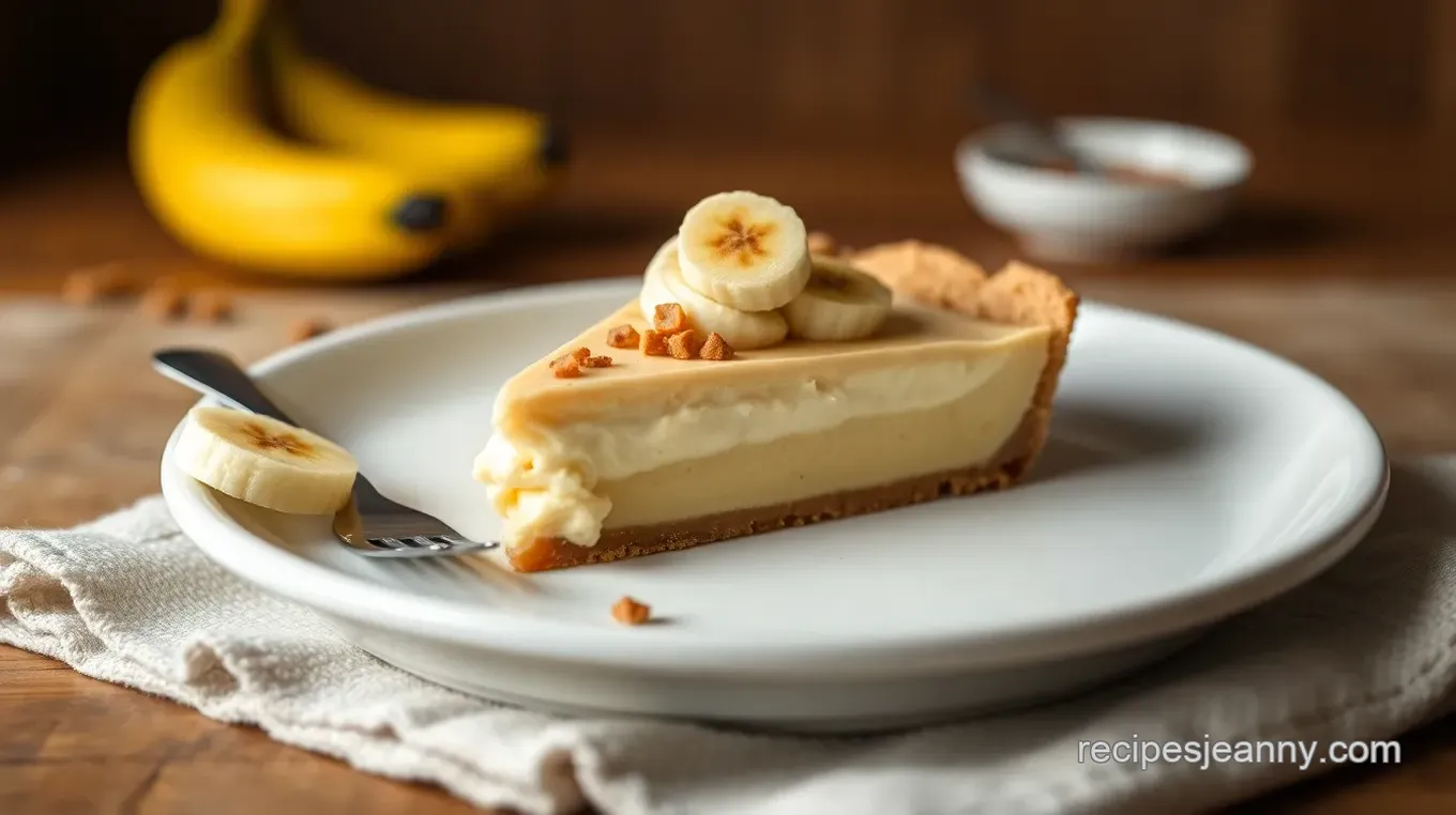 No-Bake Banana Pie