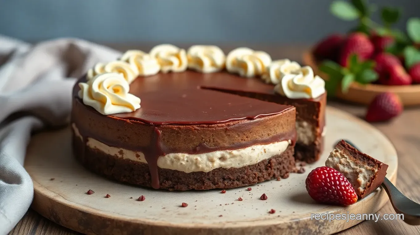 No Bake French Silk Cheesecake