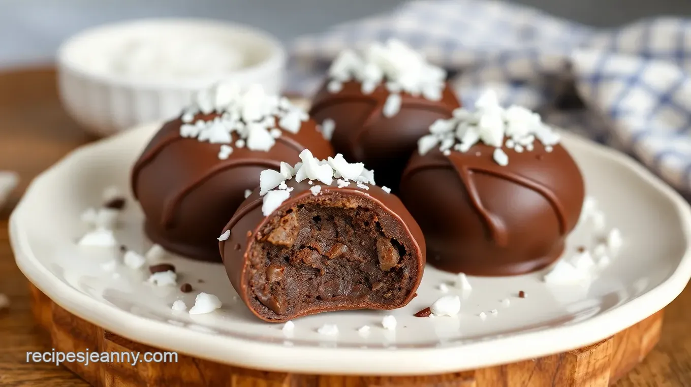 No-Bake Nutella Coconut Chocolates