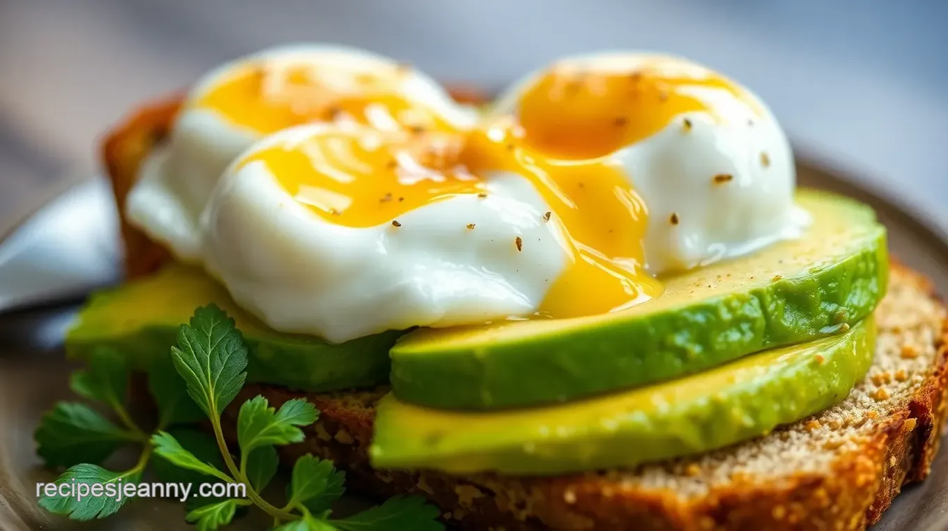 York Me Water Temperature Poached Eggs with Avocado Toast