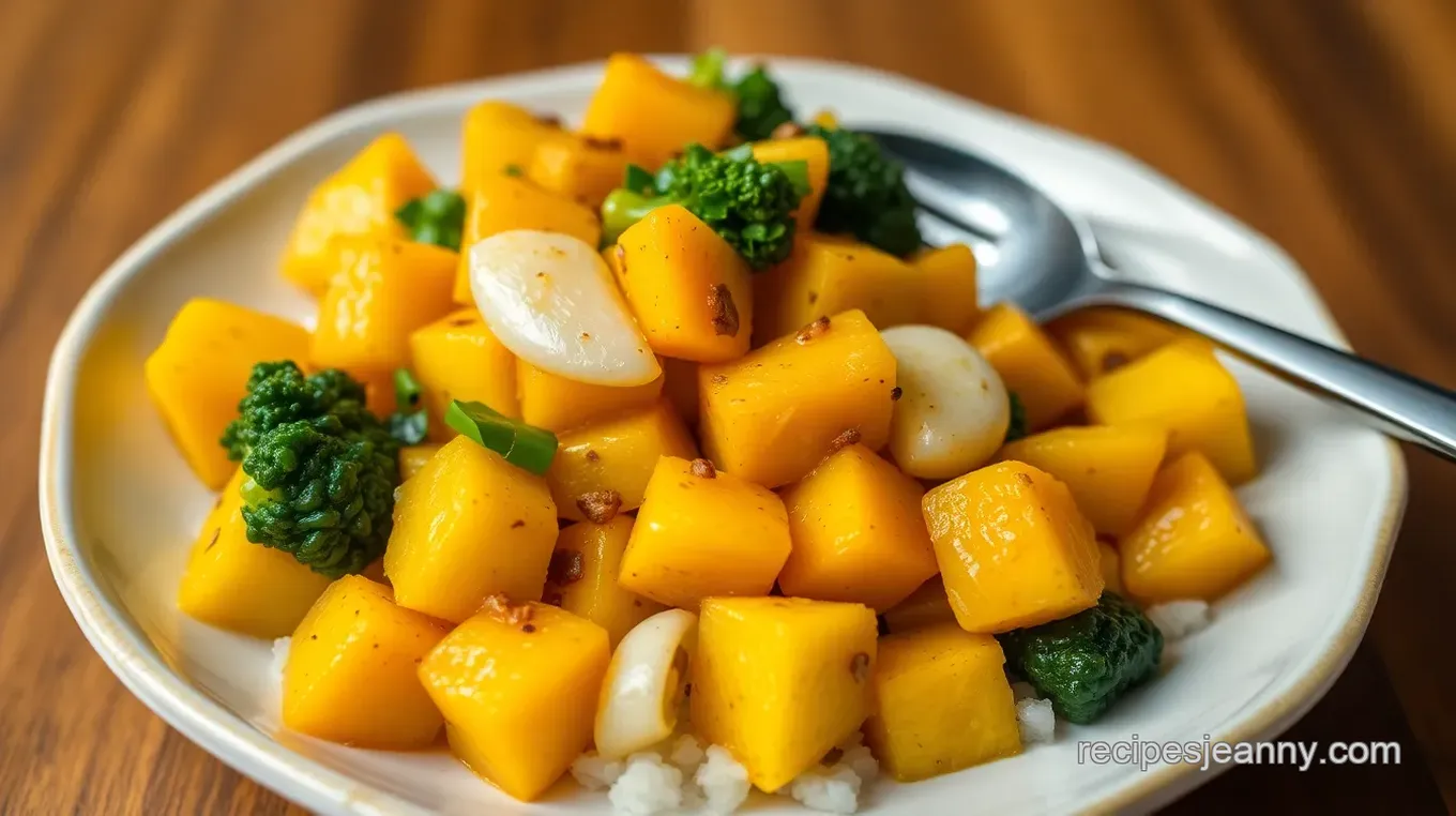 Spiced Kabocha Squash Stir-Fry