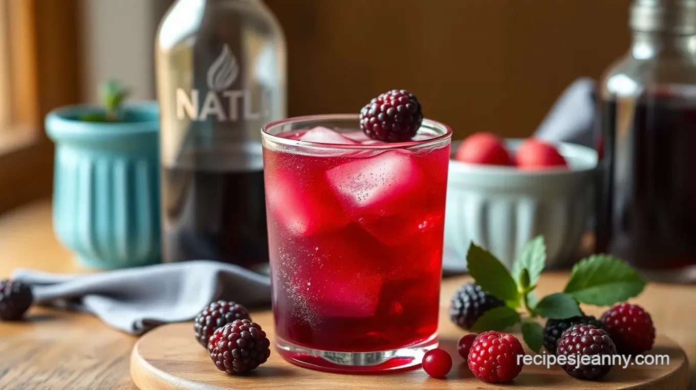 Shaken Blackberry Ginger Vodka Sour