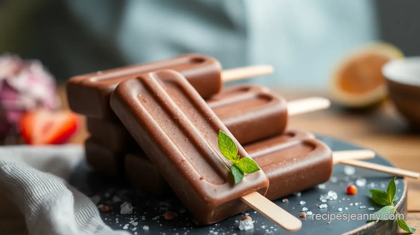 Vegan Chocolate Fudge Pops