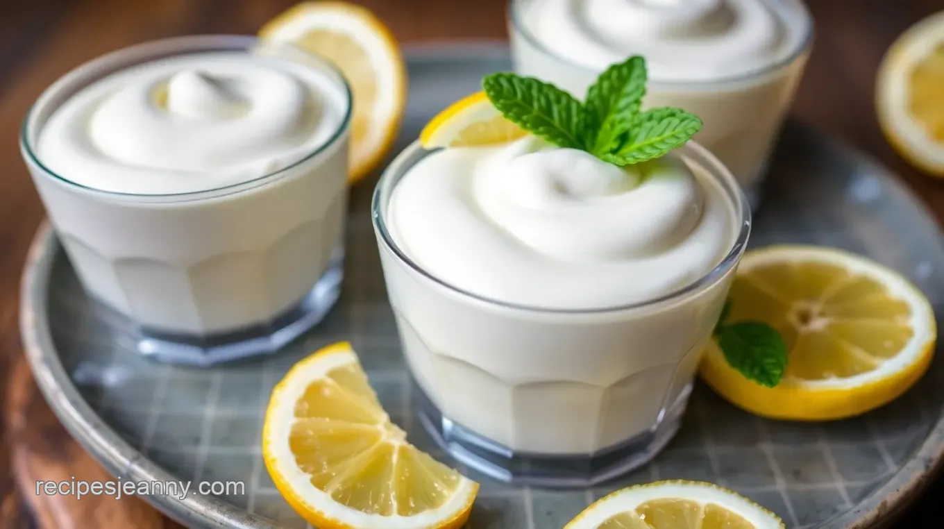 Whisked Lemon Mousse with Small Whisks