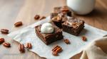 Bake Brownies with Caramel & Pecans Delight