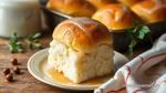 Bake Fluffy Rolls with Sweet Glaze