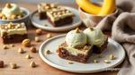 Make Pistachio Brownie Ice Cream Treats