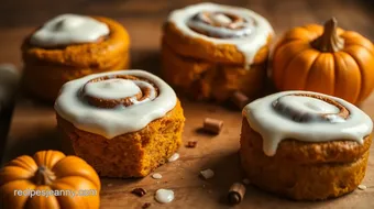 Bake Pumpkin Cinnamon Rolls with Creamy Frosting