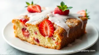 Bake Strawberry Snacking Cake in 50 Minutes