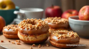 Baked Apple Cider Donuts with Crunchy Topping