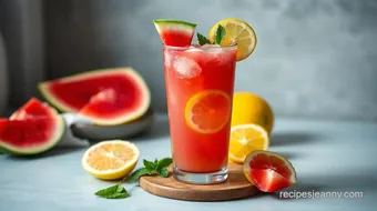 Blend Watermelon Lemonade Refreshing Drink