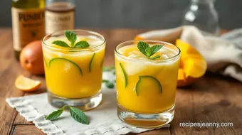 Blend Whiskey Mango Cucumber Delight