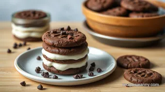 No-Bake Dessert Chocolate Cookies Creamy Layer