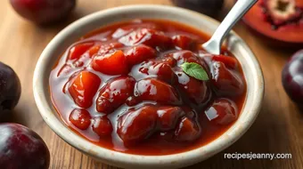 Cooked Plum Sauce with Sweet Flavor