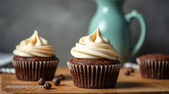 Bake Brownie Cupcakes with Cream Cheese Swirl