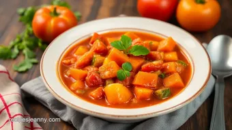 Easy Chilean Tomato Stew - Comforting Delight recipe card