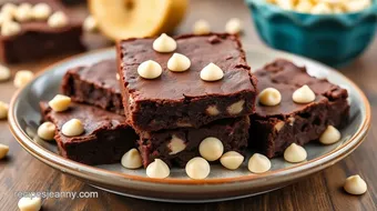 Easy Chocolate Brownies with White Choc Chips